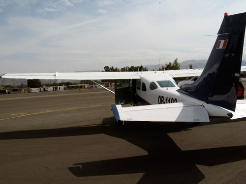 Boksermootoriga lennuk, mis meid Nazca joonte kohale viis