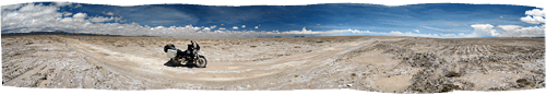 Maastik Salar de Uyuni soolajärve lähistelt