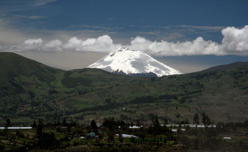 Peaks olema Tungurahua vulkaan (klikka, et suurendada)