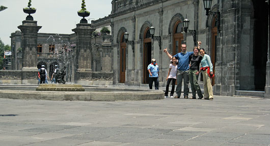 Mehhiko sõpradega Chapultepec-is
