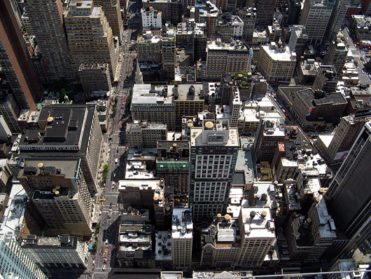 New York nähtuna kõrgustest (Empire State Building'u otsast)
