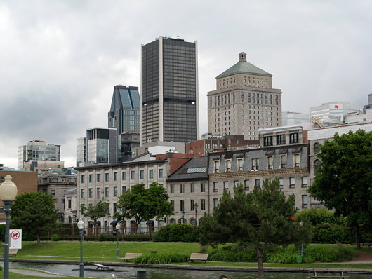 Montréali kesklinn - vähesed kõrghooned